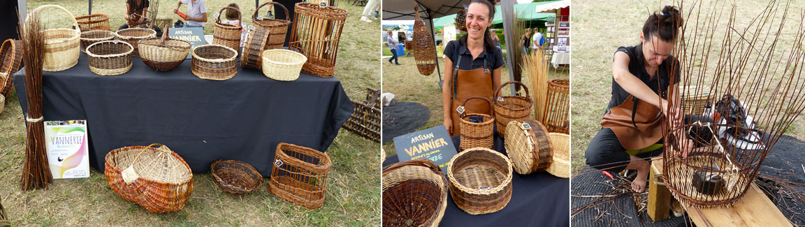 Participation Fête de la Moisson 2019 - Les Liens Naturels - Atelier de Vannerie - Audrey Alvarez - Ladeuze - Belgique