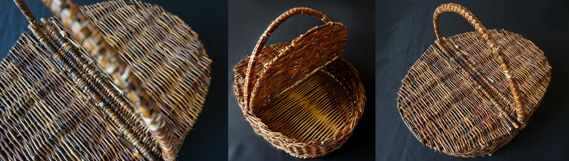 panier à rabats en osier - Les Liens Naturels - Atelier de Vannerie - Audrey Alvarez - Ladeuze - Belgique