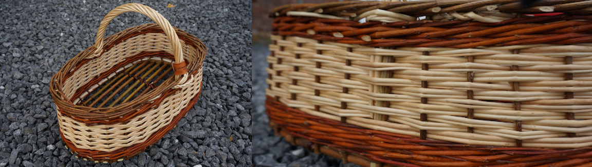 panier de récolte - Les Liens Naturels - Atelier de Vannerie - Audrey Alvarez - Ladeuze - Belgique