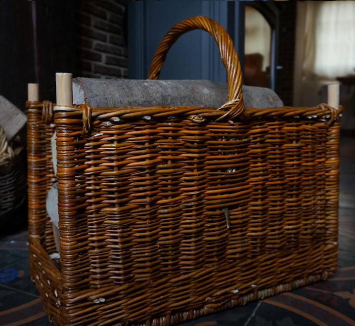 Panier à bûches - Les Liens Naturels - Atelier de Vannerie - Audrey Alvarez - Ladeuze - Belgique