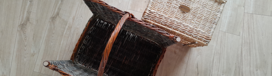 Panier à bûches en osier blanc - Les Liens Naturels - Atelier de Vannerie - Audrey Alvarez - Ladeuze - Belgique